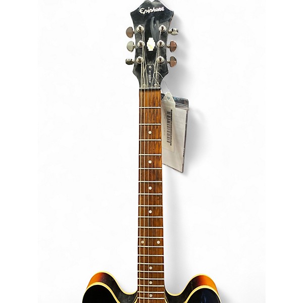 Used Epiphone DOT V5 Vintage Sunburst Hollow Body Electric Guitar