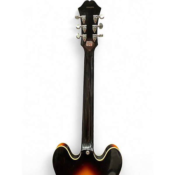 Used Epiphone DOT V5 Vintage Sunburst Hollow Body Electric Guitar