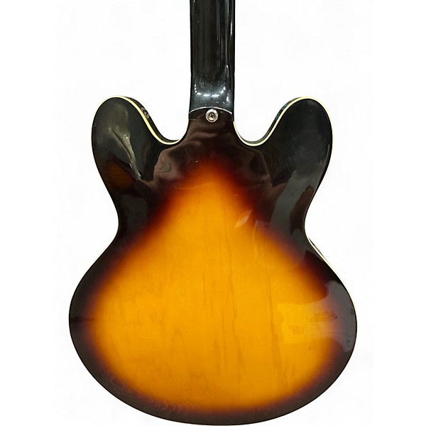 Used Epiphone DOT V5 Vintage Sunburst Hollow Body Electric Guitar
