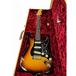 Used 2020 Fender SRV Signature Strat Relic/CC Tobacco Sunburst Solid Body Electric Guitar