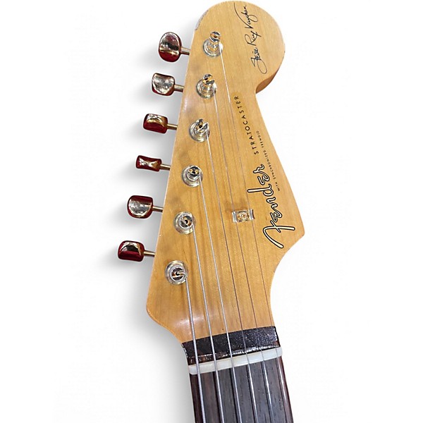 Used 2020 Fender SRV Signature Strat Relic/CC Tobacco Sunburst Solid Body Electric Guitar