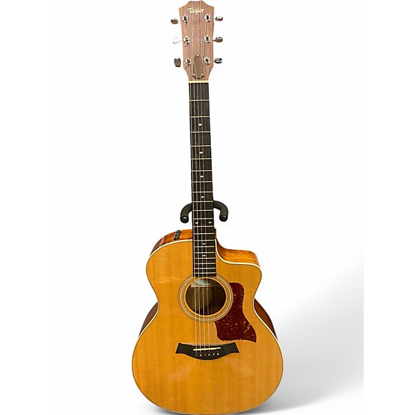 Used 2014 Taylor 214CE Deluxe Koa Natural Acoustic Electric Guitar