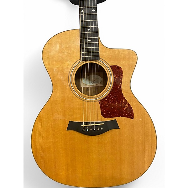 Used 2014 Taylor 214CE Deluxe Koa Natural Acoustic Electric Guitar