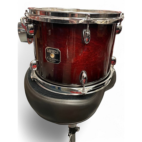 Used Gretsch Drums 4 Piece Catalina Maple Gloss Cherry Burst Drum Kit