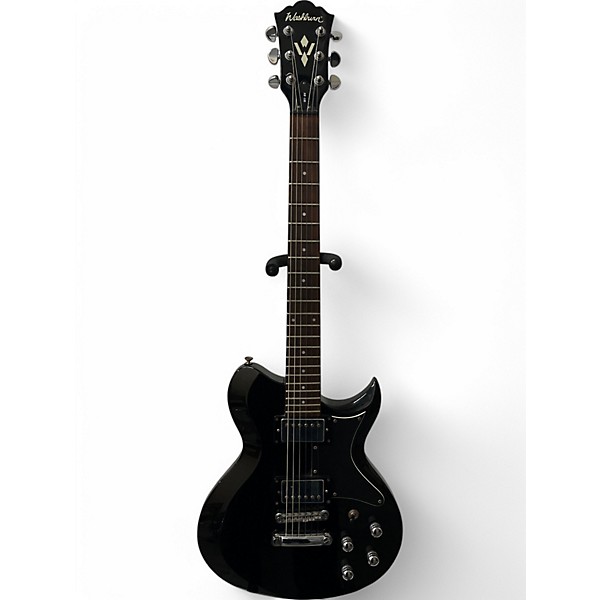 Used Washburn WI-64 Black Solid Body Electric Guitar