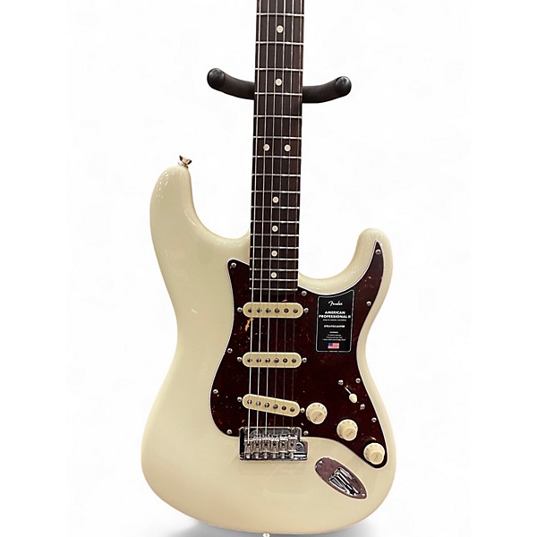 Used Fender American Professional II Stratocaster Cream Solid Body Electric Guitar