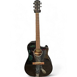 Used Fender CD60SCE Black Acoustic Electric Guitar