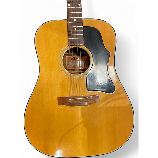 Vintage 1970s Gibson J40 Natural Acoustic Guitar
