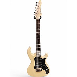 Used Aria Pro Ii The Cat Vintage White Solid Body Electric Guitar