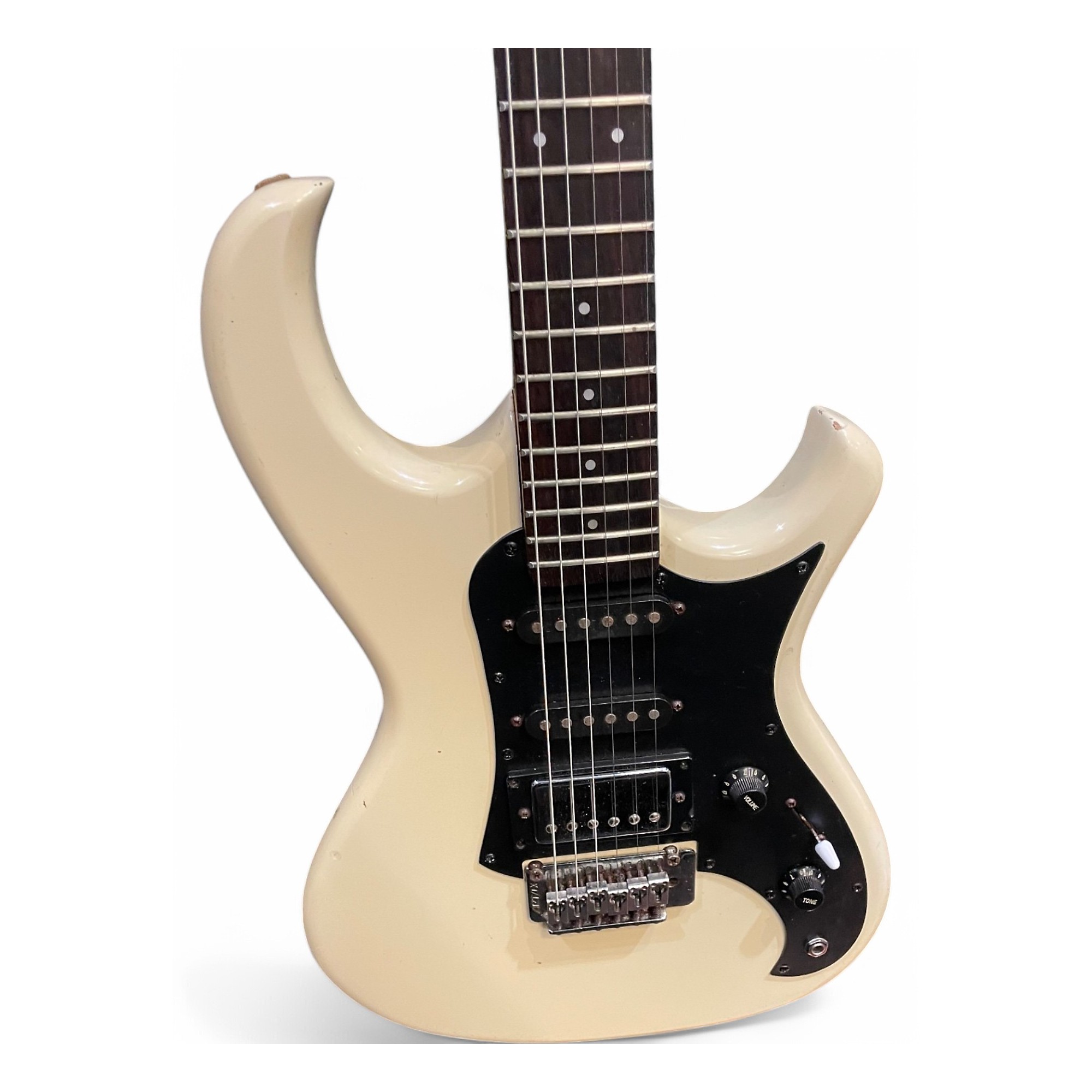 Used Aria Pro Ii The Cat Vintage White Solid Body Electric Guitar
