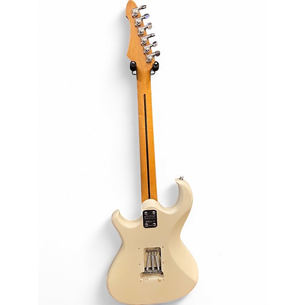 Used Aria Pro Ii The Cat Vintage White Solid Body Electric Guitar