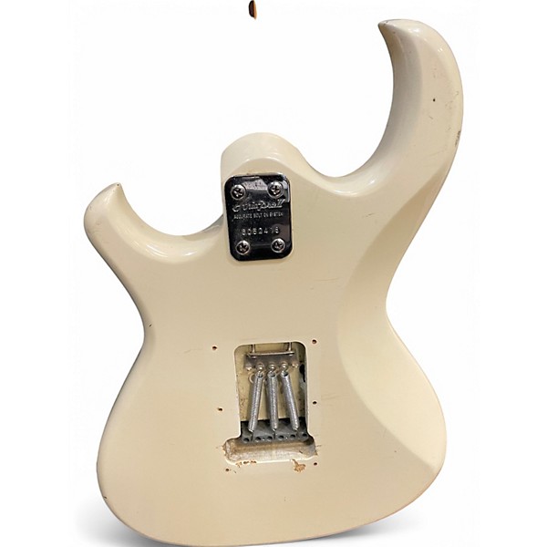 Used Aria Pro Ii The Cat Vintage White Solid Body Electric Guitar
