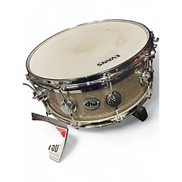 Used DW 14X6.5 Collector's Series FinishPly Top Edge Snare BROKEN GLASS Drum