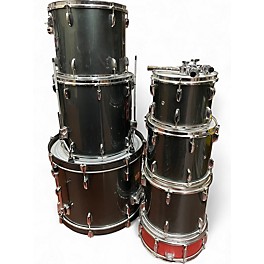Used Pearl 7 Piece Export Gunmetal Gray Drum Kit