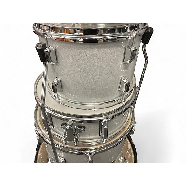 Used PDP by DW 5 Piece CENTER STAGE Silver Sparkle Drum Kit