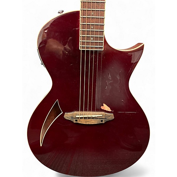 Used ESP LTD TL6 Wine Red Acoustic Electric Guitar