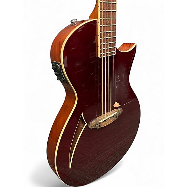 Used ESP LTD TL6 Wine Red Acoustic Electric Guitar