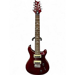 Used PRS SVN Trans Crimson Red Solid Body Electric Guitar