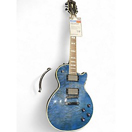 Used 2014 Epiphone Les Paul Prophecy Custom EX Baltic Blue Solid Body Electric Guitar