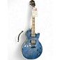 Used 2014 Epiphone Les Paul Prophecy Custom EX Baltic Blue Solid Body Electric Guitar thumbnail