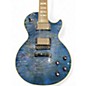 Used 2014 Epiphone Les Paul Prophecy Custom EX Baltic Blue Solid Body Electric Guitar