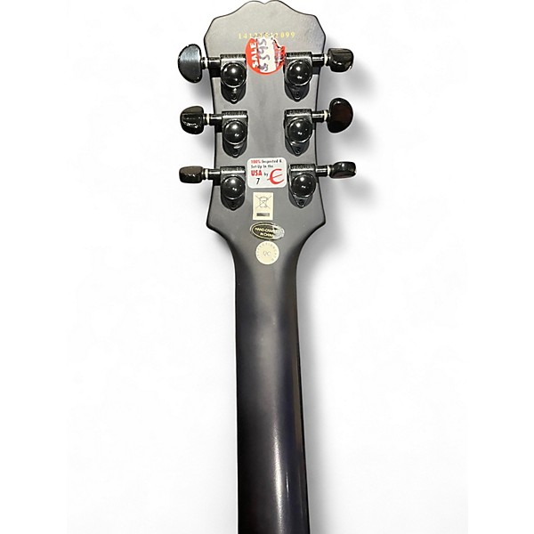 Used 2014 Epiphone Les Paul Prophecy Custom EX Baltic Blue Solid Body Electric Guitar