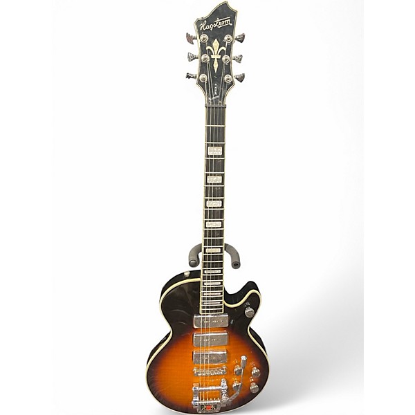 Used Hagstrom Super Swede 3 Tone Sunburst Solid Body Electric Guitar