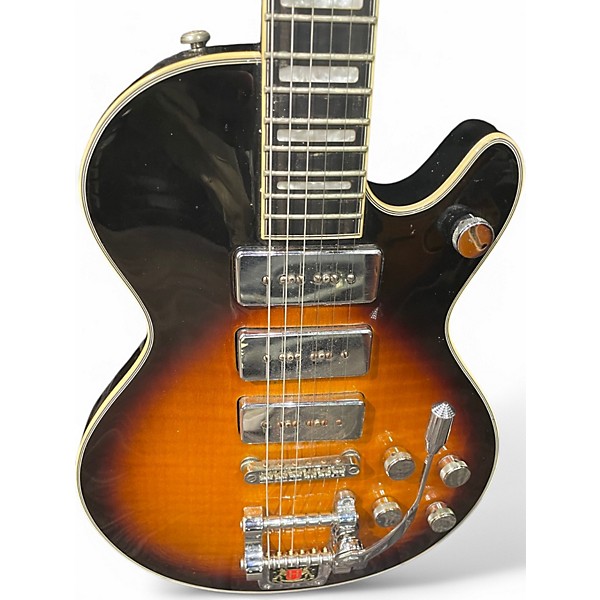 Used Hagstrom Super Swede 3 Tone Sunburst Solid Body Electric Guitar