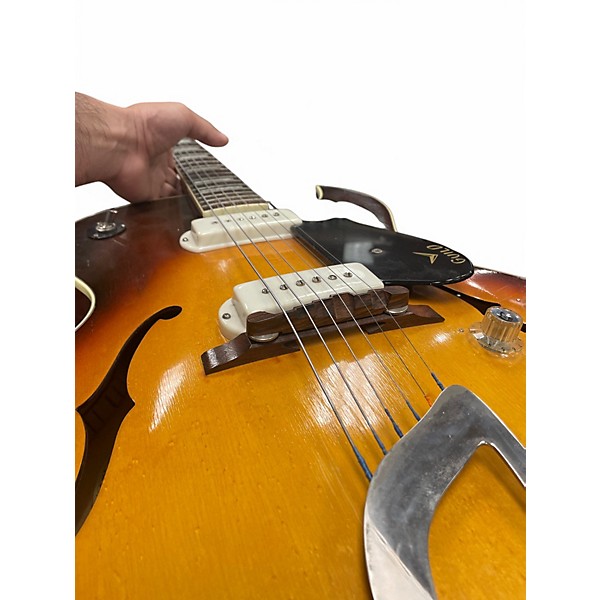 Used Guild CE100 2 Color Sunburst Hollow Body Electric Guitar