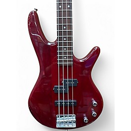 Used Ibanez GSR190 Transparent red Electric Bass Guitar