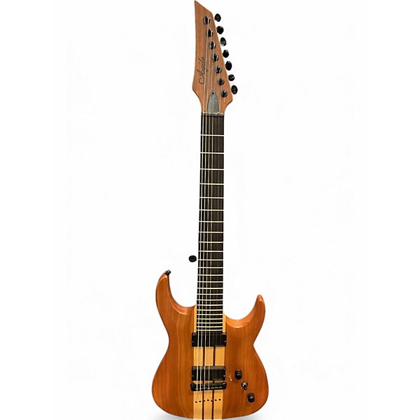 Used Agile Septor Elite 728 Natural Solid Body Electric Guitar