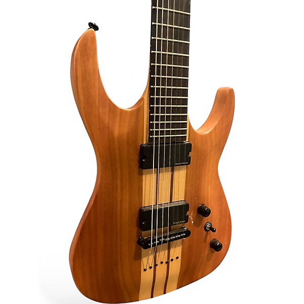 Used Agile Septor Elite 728 Natural Solid Body Electric Guitar
