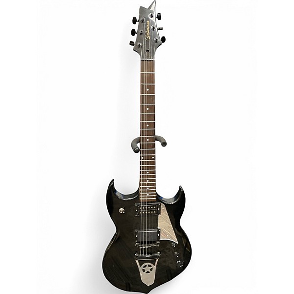 Used Silvertone PAUL STANLEY BLACK Solid Body Electric Guitar