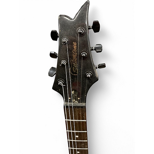Used Silvertone PAUL STANLEY BLACK Solid Body Electric Guitar