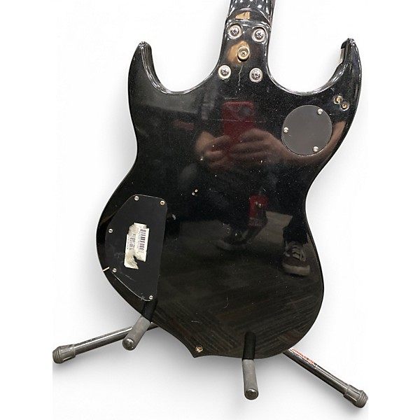 Used Silvertone PAUL STANLEY BLACK Solid Body Electric Guitar