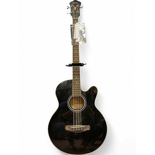 Used Ibanez AEB5E Black Acoustic Bass Guitar