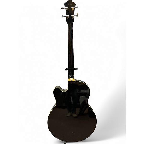 Used Ibanez AEB5E Black Acoustic Bass Guitar