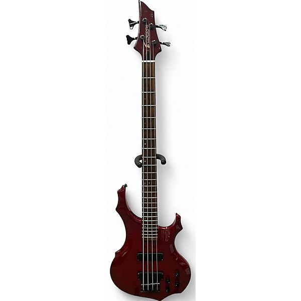 Used ESP EDWARDS ET98FR Red Electric Bass Guitar