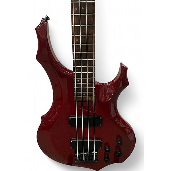 Used ESP EDWARDS ET98FR Red Electric Bass Guitar