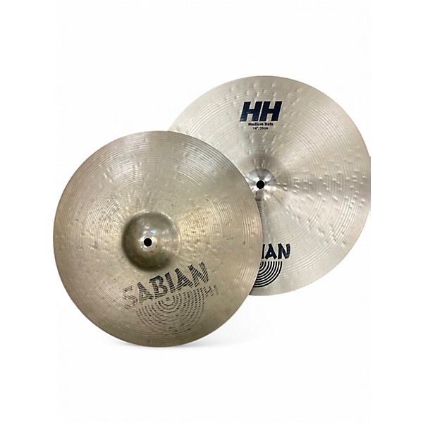 Used SABIAN 14in HH MEDIUM HI HATS Cymbal