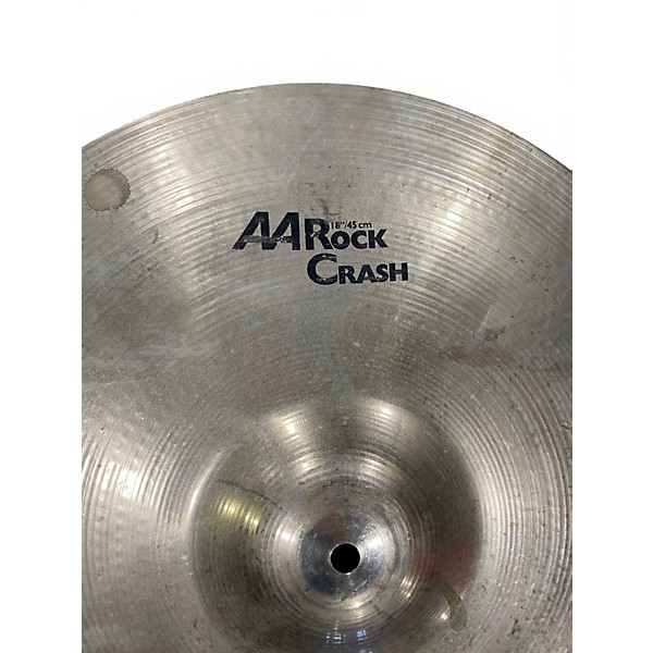 Used SABIAN 18in AA Rock Crash Brilliant Cymbal