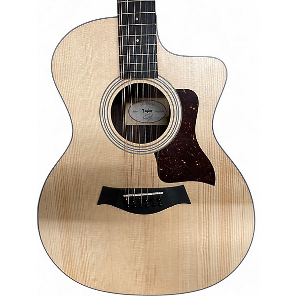 Used Taylor 254CE Natural 12 String Acoustic Electric Guitar