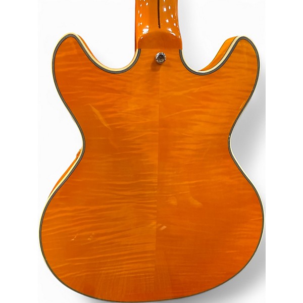 Used D'Angelico EXCEL MINI DC Vintage Natural Hollow Body Electric Guitar