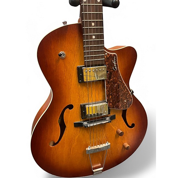 Used Godin 5th Avenue Kingpin II Natural Hollow Body Electric Guitar