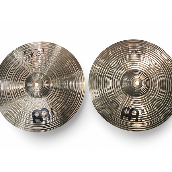 Used MEINL 14in HCS Hi Hat Pair Cymbal