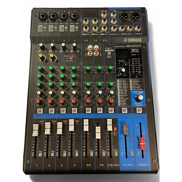 Used Yamaha Used Yamaha MG10XU 10 Channel Mixer with Effects Used Yamaha Used Yamaha MG10XU 10 Channel Mixer with Effects