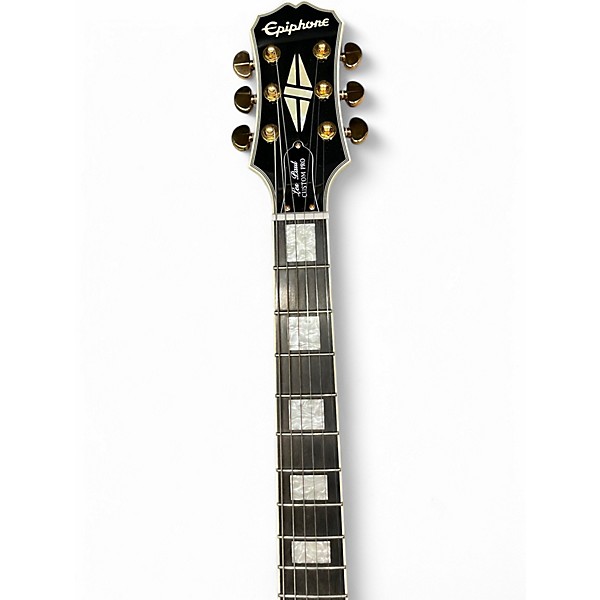 Used Epiphone Les Paul Custom Pro Cream Solid Body Electric Guitar