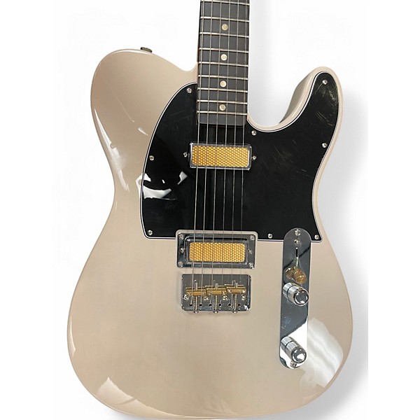 Used Fender GOLD FOIL TELECASTER TRANS WHITE Solid Body Electric Guitar