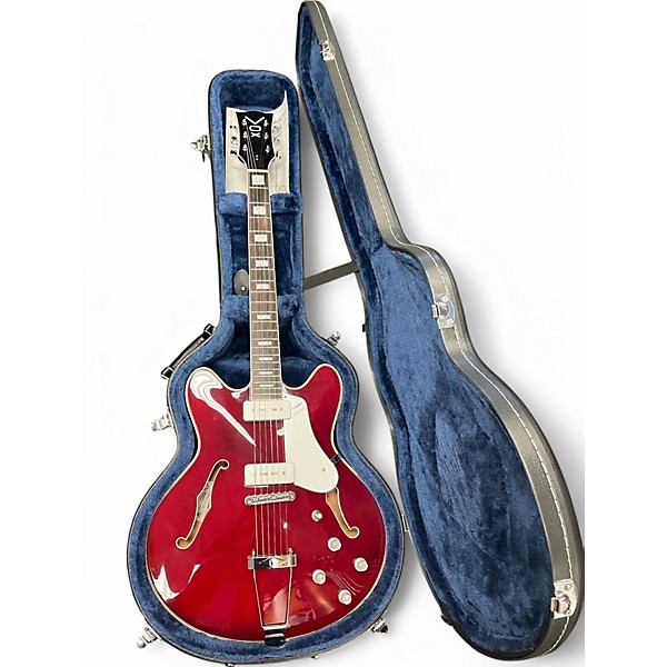 Used VOX bobcat v90 cherry red Hollow Body Electric Guitar