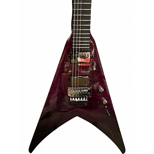 Used Chapman MLV Pro Modern Trans Purple Solid Body Electric Guitar